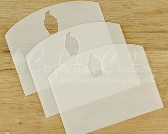 Cookie Stencil Scrapers 3-Piece Set | Royal Icing Tool
