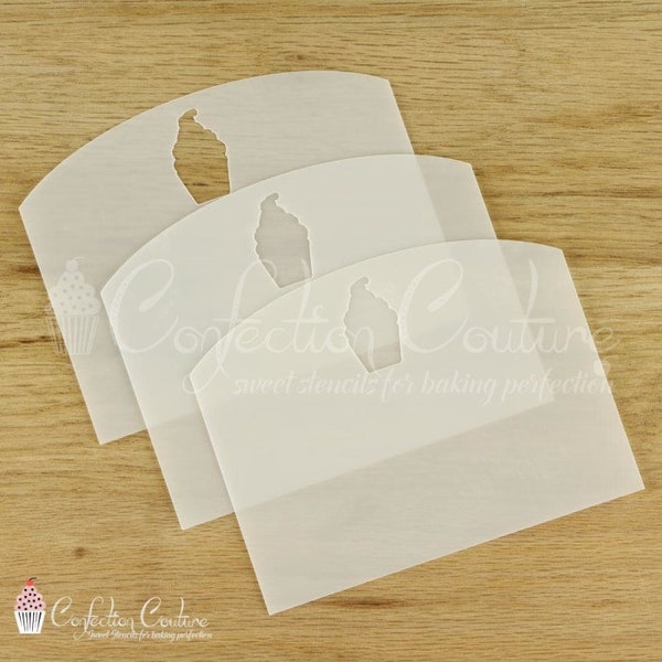 Cookie Stencil Scrapers 3 Pc Set  | Cookie Decorating Tool | Royal Icing | Must Have Tool | Confection Couture |