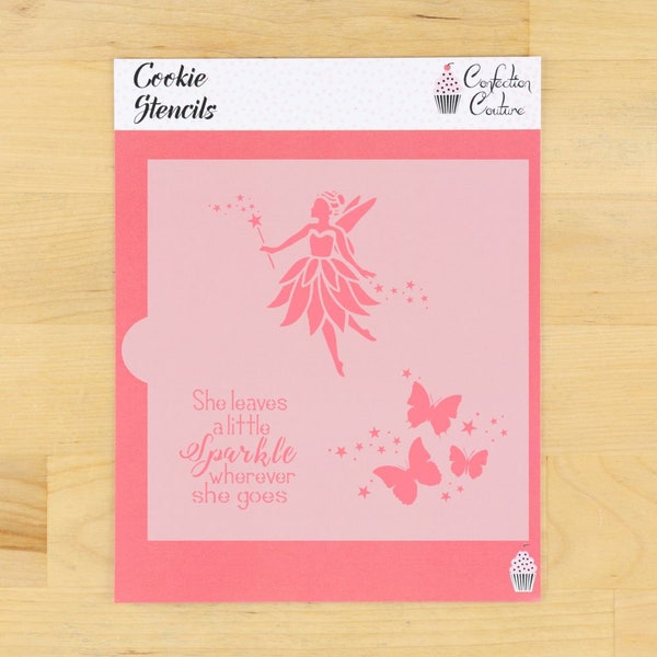 Fairy Dust Cookie Stencil | Birthday Stencil | Cake Stencil | Bread Stencil | Arts & Crafts Stencil | DIY Stencil | Confection Couture |