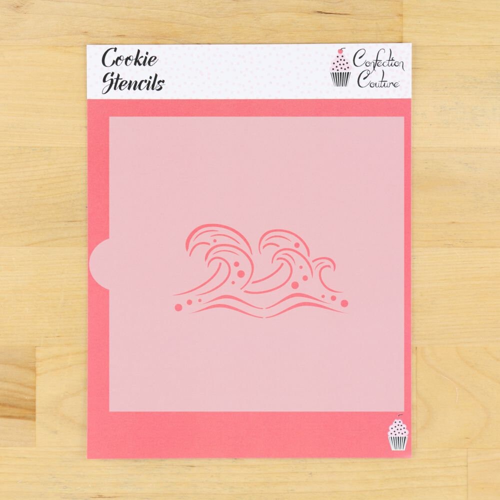 Ocean Waves Cookie Stencil | Wave Shaped Cookies | Summer Cookies ...
