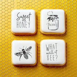 Vintage honungsbi kakschablon | Bischablon | Tårtschablon | Brödschablon | Konst & Hantverksschablon | DIY-schablon | Confection Couture |