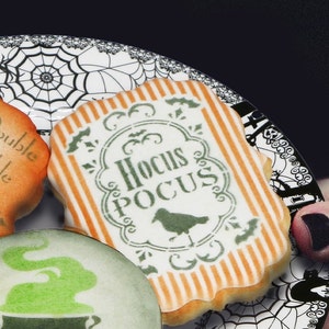 Hocus Pocus Halloween cookie stencil by Confection Couture