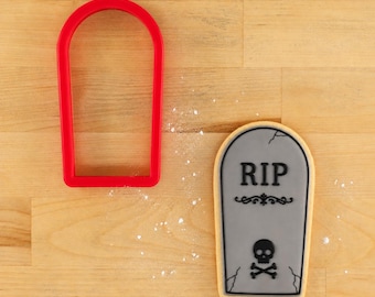 Koekjesuitsteker voor Halloween-grafsteen | Halloween-koekjesuitsteker |