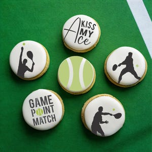 Men&#39;s Tennis Cookie Stencil Bundle | Tennis Player Silhouette Stencil | Tennis Ball Stencil | Arts & Crafts Stencil | Confection Couture |