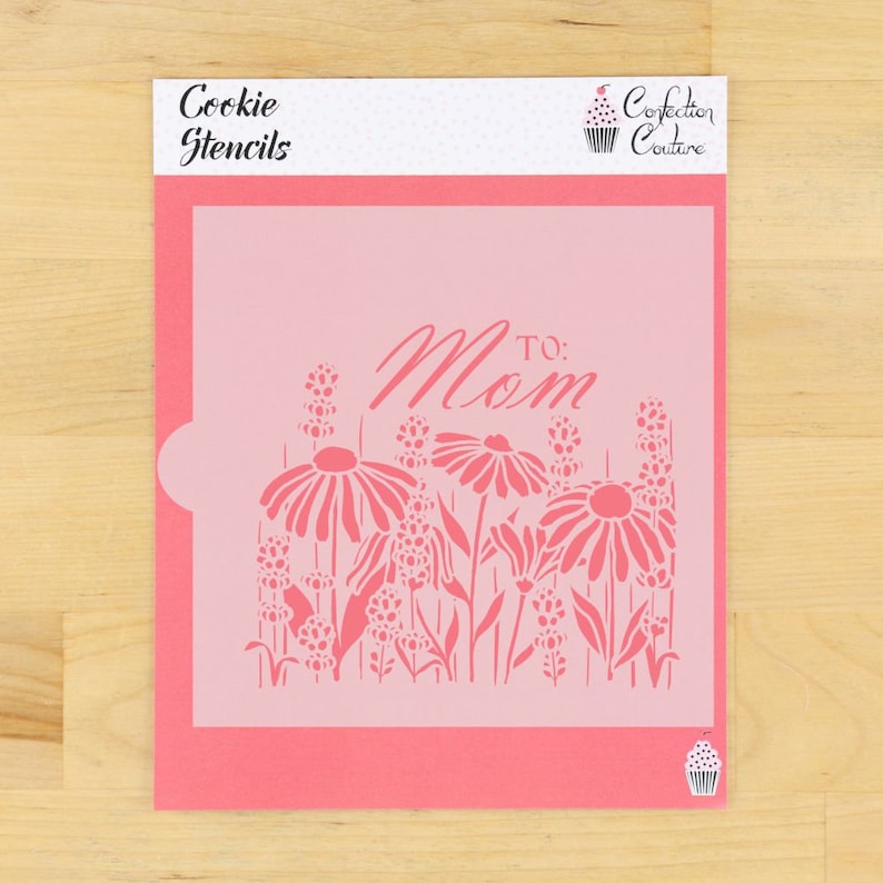 Echinacea and Spicata Cookie Stencil by Confection Couture