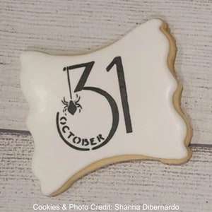 Trick Or Treat Halloween Cookie Stencil by Confection Couture