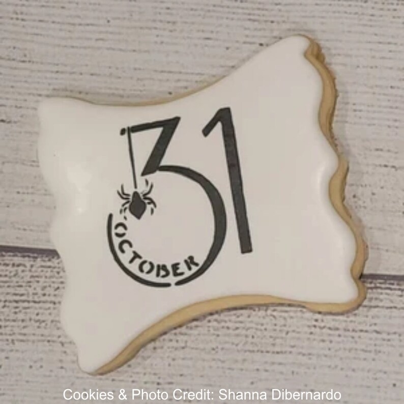 Trick Or Treat Halloween Cookie Stencil by Confection Couture
