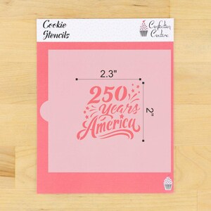 250 Years America Cookie Stencil Set by Confection Couture