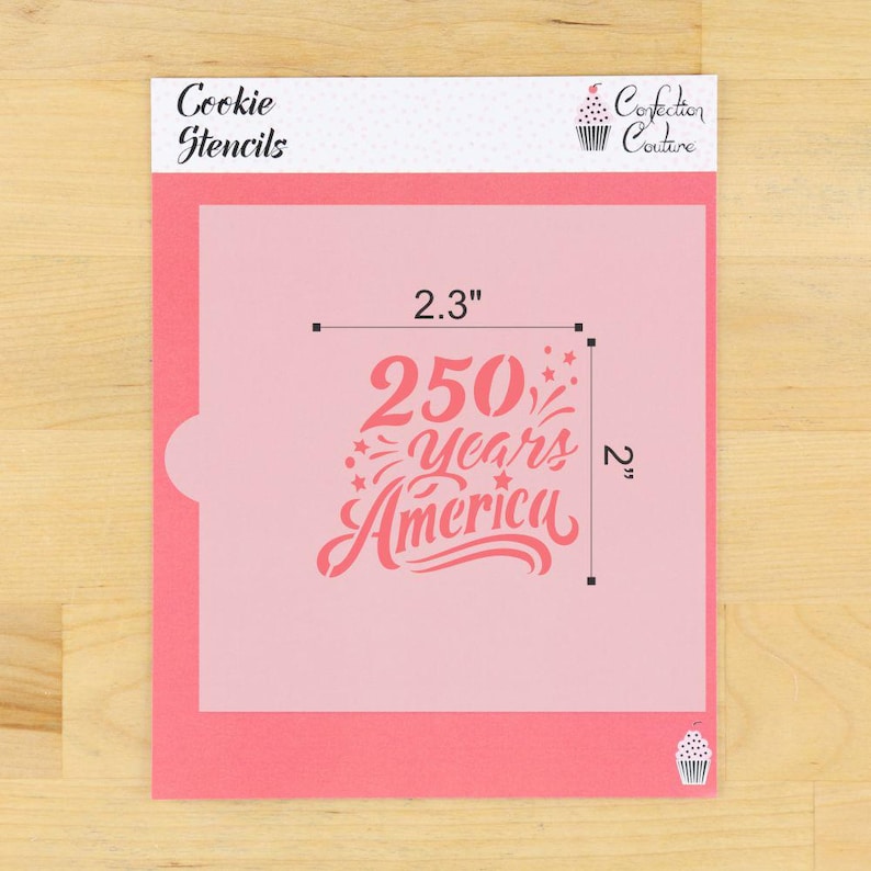 250 Years America Cookie Stencil Set by Confection Couture