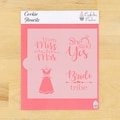 She Said Yes Cookie Stencil | Wedding Cookie Stencil | DIY Wedding Stencil | Bridal Cookie Stencil | Arts & Crafts | Confection Couture |