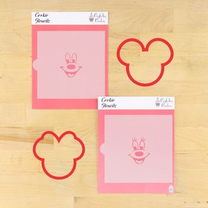 Mouse Faces Cookie Stencil Set