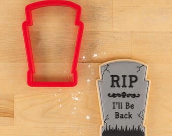 Sierlijke stijl halloween grafsteen koekjesvormer | Halloween-koekjesuitsteker | Koekjesvorm voor grafsteen