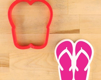 Flip Flops Cookie Cutter | Flip Flop Shaped Cookies | Summer Cookie Cutters | Beach Cookie Cutters | Ocean Cookie Cutters