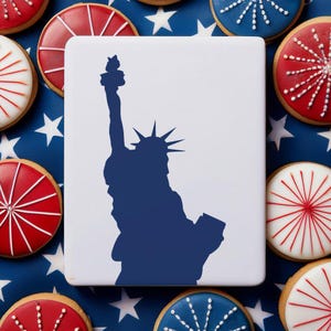 Stencil per biscotti Statua della Libertà / Stencil per biscotti Lady Liberty / Stencil per biscotti 4 luglio / Biscotti 4 luglio / Stencil per il giorno dell'Indipendenza