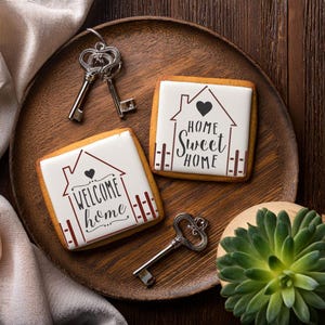 Süßes Zuhause Cookie Schablone | Kuchen Schablone | Brot Schablone | Ausstechform Kunsthandwerk Schablone | DIY Schablone | Konfekt Couture |