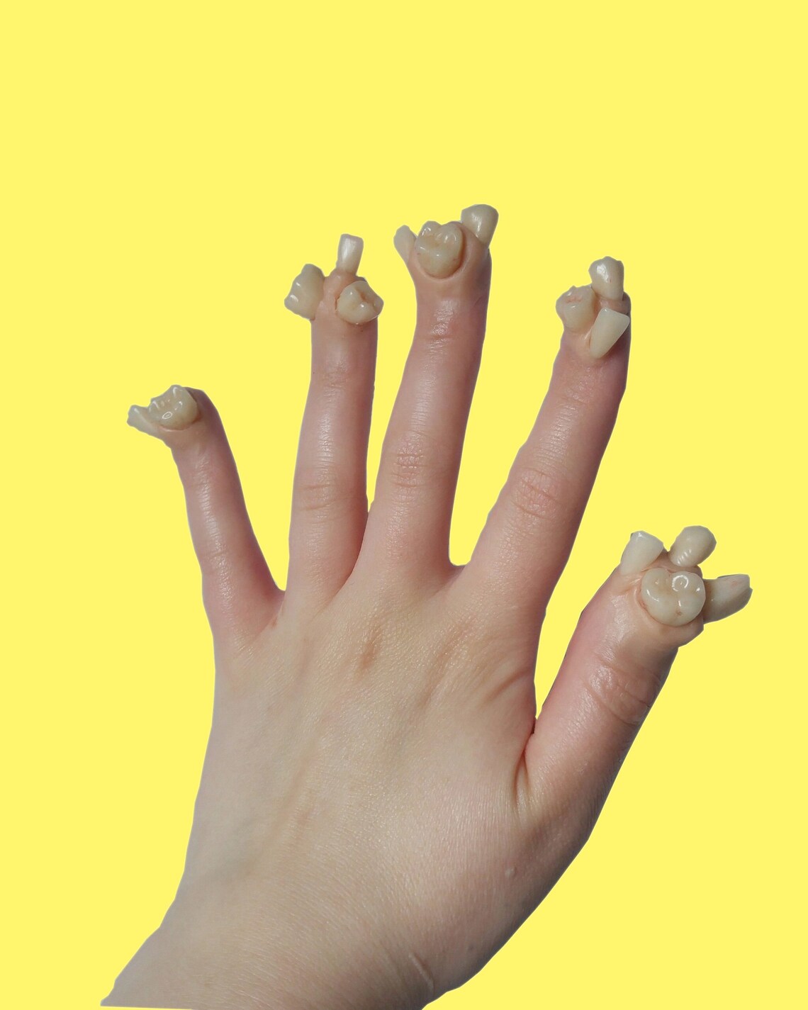 Creepy Acrylic Teeth Finger Nails/halloween Props Etsy