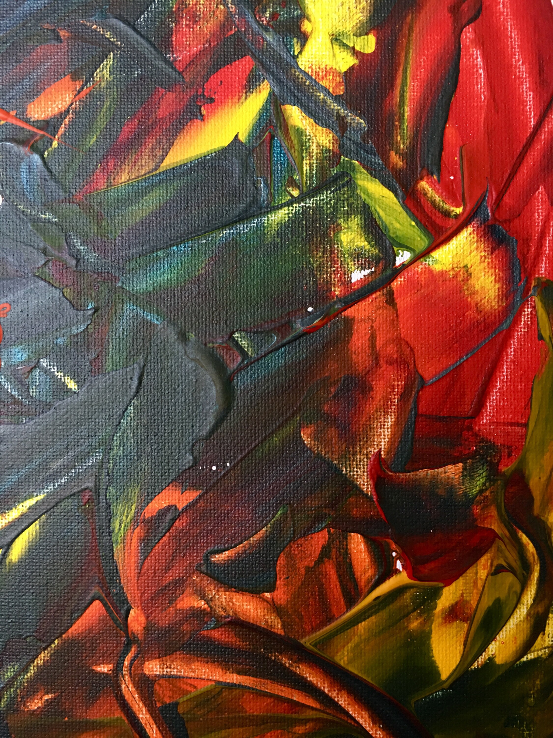 Original Abstract Painting on Canvas 30x30 | Etsy