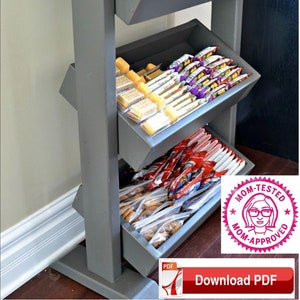 Snack Stand Plan/Snack Rack Stand Plan/Wood Stand Plan/Pantry Stand Plan/Kitchen Stand Plan/PDF plan/wood pattern/Wood snack stand plan/PDF