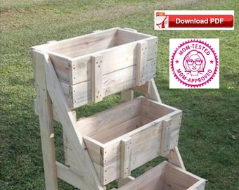 2 X 4 Diy 5 Gallon Bucket Planter Boxes An Incredible Way Etsy