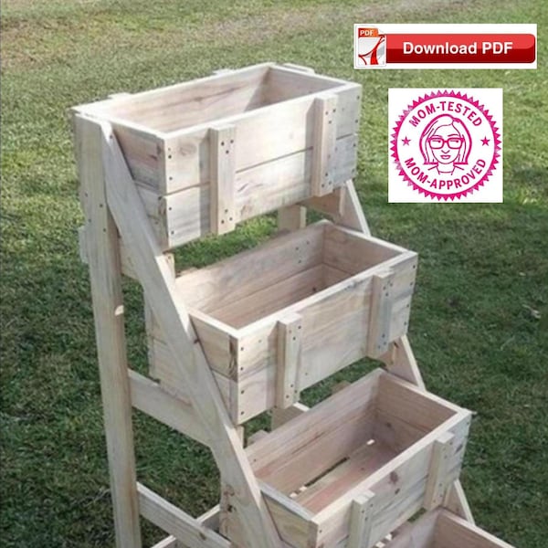 Herb Stand Plan/Plant Stand Plan/Herb Planter Plan/Raised Planter Plan/Tool Stand Plan/Organizer Stand Plan/Wood Herb Stand Plan/PDF plan