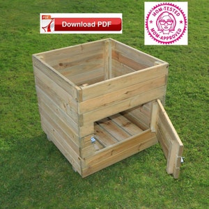 Plan biologische aardappelplanter/plattegrond aardappelbak/plan bloembak/plan planter/planter plan/plan plantenbak/plattegrond verhoogde plantenbak/houten plantenbak