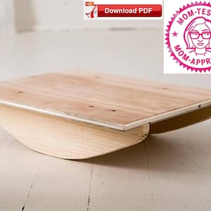 Plano de tabla de equilibrio/Plan Montessori/Plan de tabla de equilibrio/Plan de tabla de equilibrio de madera/Montessori/Carpintería/Plan PDF/Plan de tabla de equilibrio de madera/Plan DIY/PDF