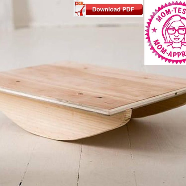 Wobble Board Plan/Montessori Plan/Balance Board Plan/Wood Balance Board Plan/Montessori/Woodcrafting/PDF plan/Wood Wobble plan/DIY Plan/PDF