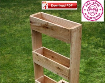 Herb planter plan/wood herb planter plan/garden herb planter plan/herb planter box plan/planter box plan/garden pdf/herb pdf/planter pdf