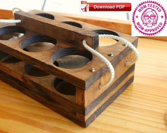 Beer holder Plan/Beer Tote Plan/wood beer caddy plan/wood beer tote plan/craft beer tote plan/6 pack beer plan/beer case tote plan/PDF plan