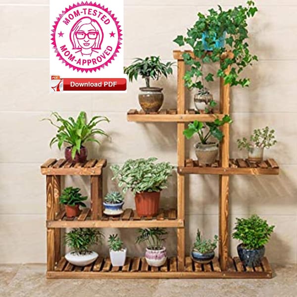 Plant Stand Plan/Indoor Plant Stand Plan/PDF Plan/Woodcrafting/House Stand Plan/Home Stand Plan/Flower Stand Plan/Pot stand plan/DIY/pattern