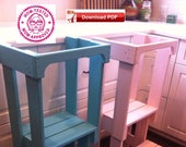 kitchen Tower Plan Montessori kitchen ladder plan kitchen stand plan little chef tower plan learning stand plan learning ladder plan pdf