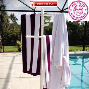 Pool towel tree stand shop