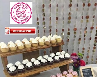 Cupcake Stand 70 Handmade Options And Ideas Etsy