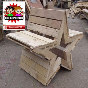 Garden Bench Plan/Pallet Bench Plan/Wood Bench Plan/Rustic Wood Plan/Bench PDF Plan/Star Bench Plan/BBQ bench Plan/PDF Plan/wood pdf plan