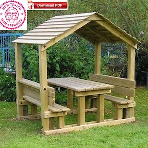 Pavilion Plan/Gazebo Plan/pdf plan/Covered Picnic table Plan/shelter plan/picnic table plan/grill Table plan/porch table plan/pdf plan/pdf