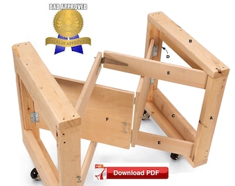 Piano base tavolo pieghevole/Piano base tavolo pieghevole per lavori artigianali/Piano base tavolo compatto/Piano base tavolo per lavori artigianali fai da te/PDF in legno/piano PDF/Piano fai da te/modello
