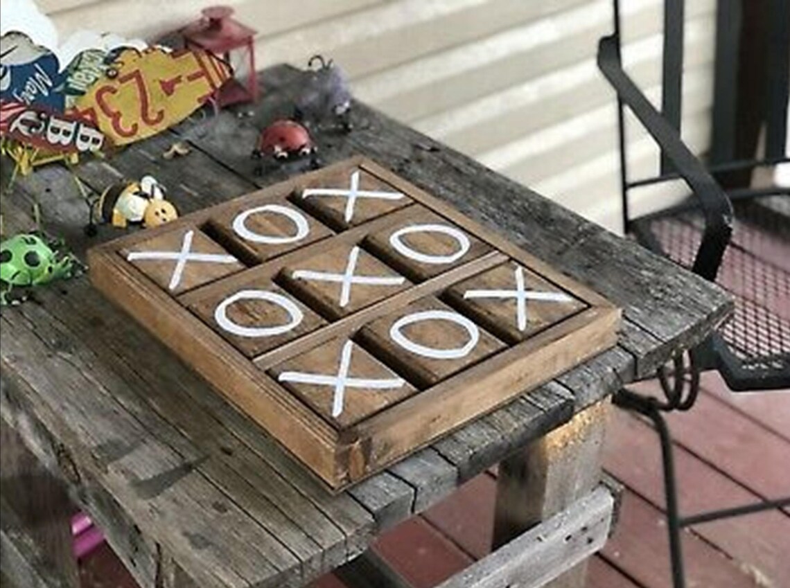 Tic Tac Toe Plan/backyard Game Plan/tic Tac Toe Game Plan/yard Etsy