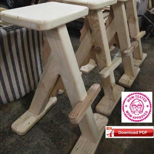 30 inch barstool plan/island bar stool plan/bar stool plan/tall bar stool plan/wood stool plan/wood bar stool plan/wood pattern/high top/pdf