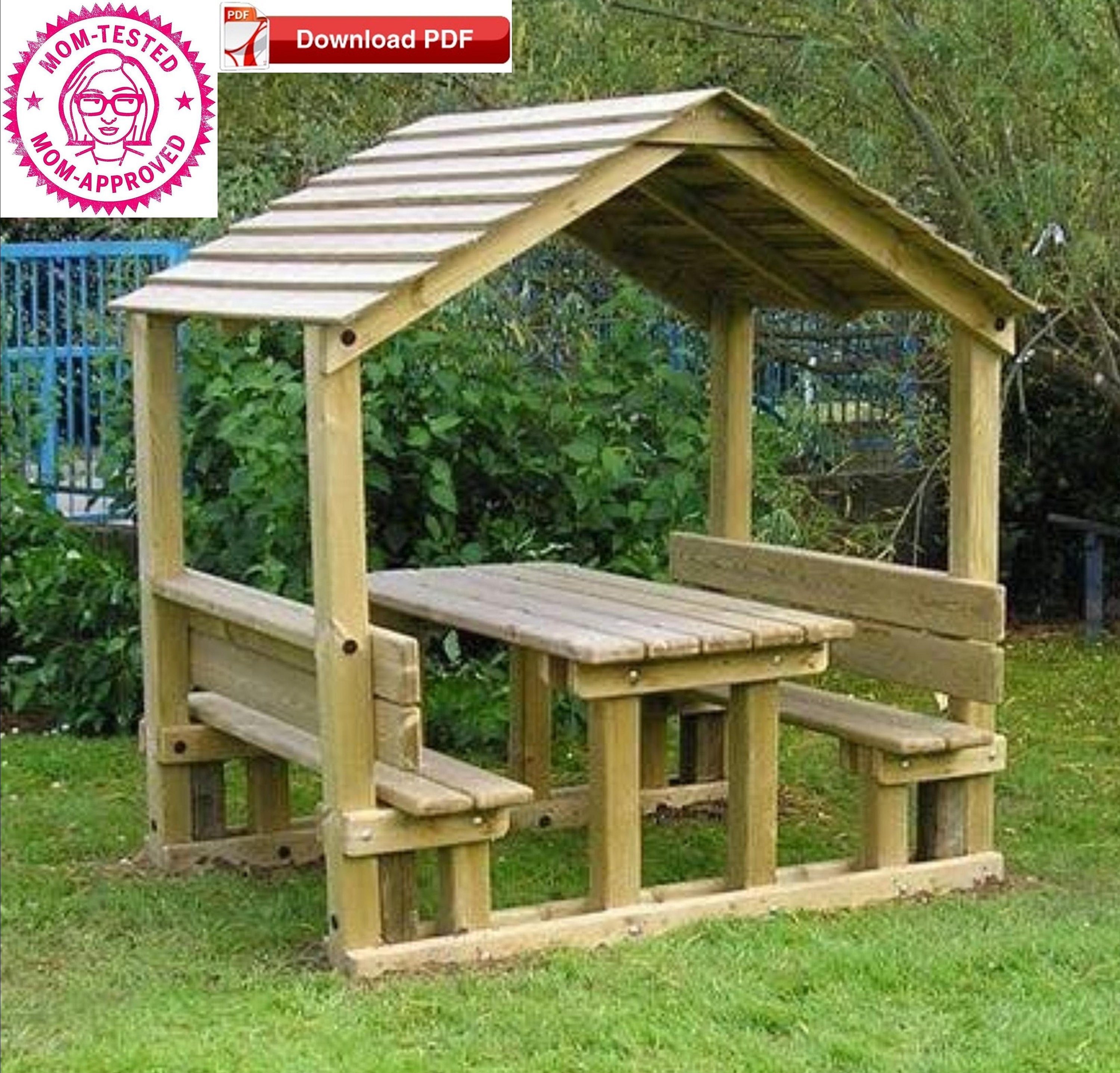 Covered Picnic Table Plan/gazebo Plan 