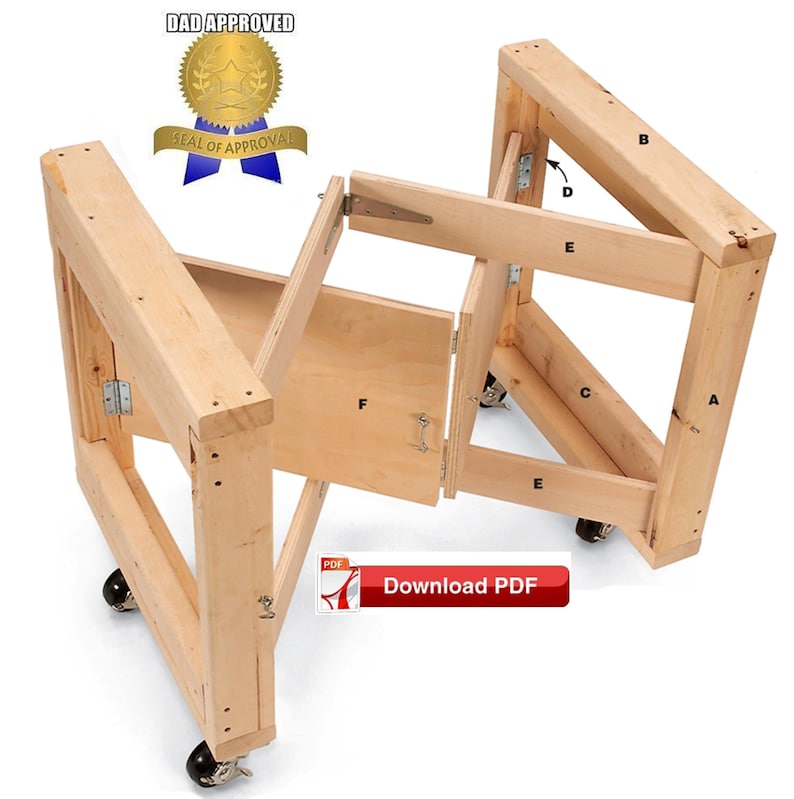 Folding Table Base Plan/folding Craft Table Base Etsy UK