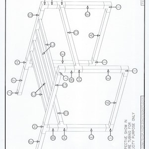 Pool towel rack plan/4-towel pool rack plan/pool towel holder plan/towel drying rack plan/pvc pdf/beach towel rack plan/pdf pattern/pdf plan image 6