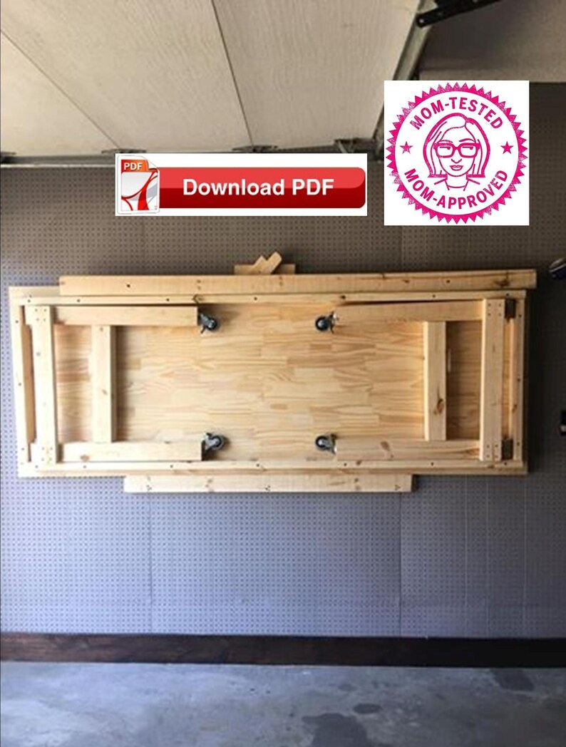 Crafting Table Plan Easy Storage Wall Mount Craft Image 0