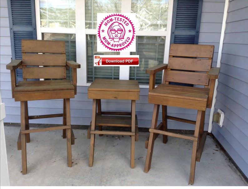 Table Chairs Plans Porch And Plan Outdoor Patio Chair Wood Furniture Pdf