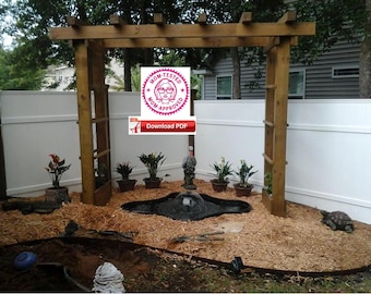 Wood Arbor Plan/Trellis plan/Planter Arbor Plan/Rose arbor plan/vine arbor plan/Wood Planter Plan/Wedding Arbor Plan/Arbor Plan/trellis plan