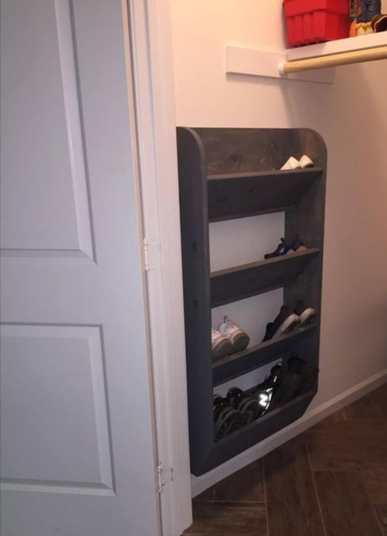 Shoe Storage Plan/wall Hung Shoe Storage Rack Plan/wall Shoe Etsy