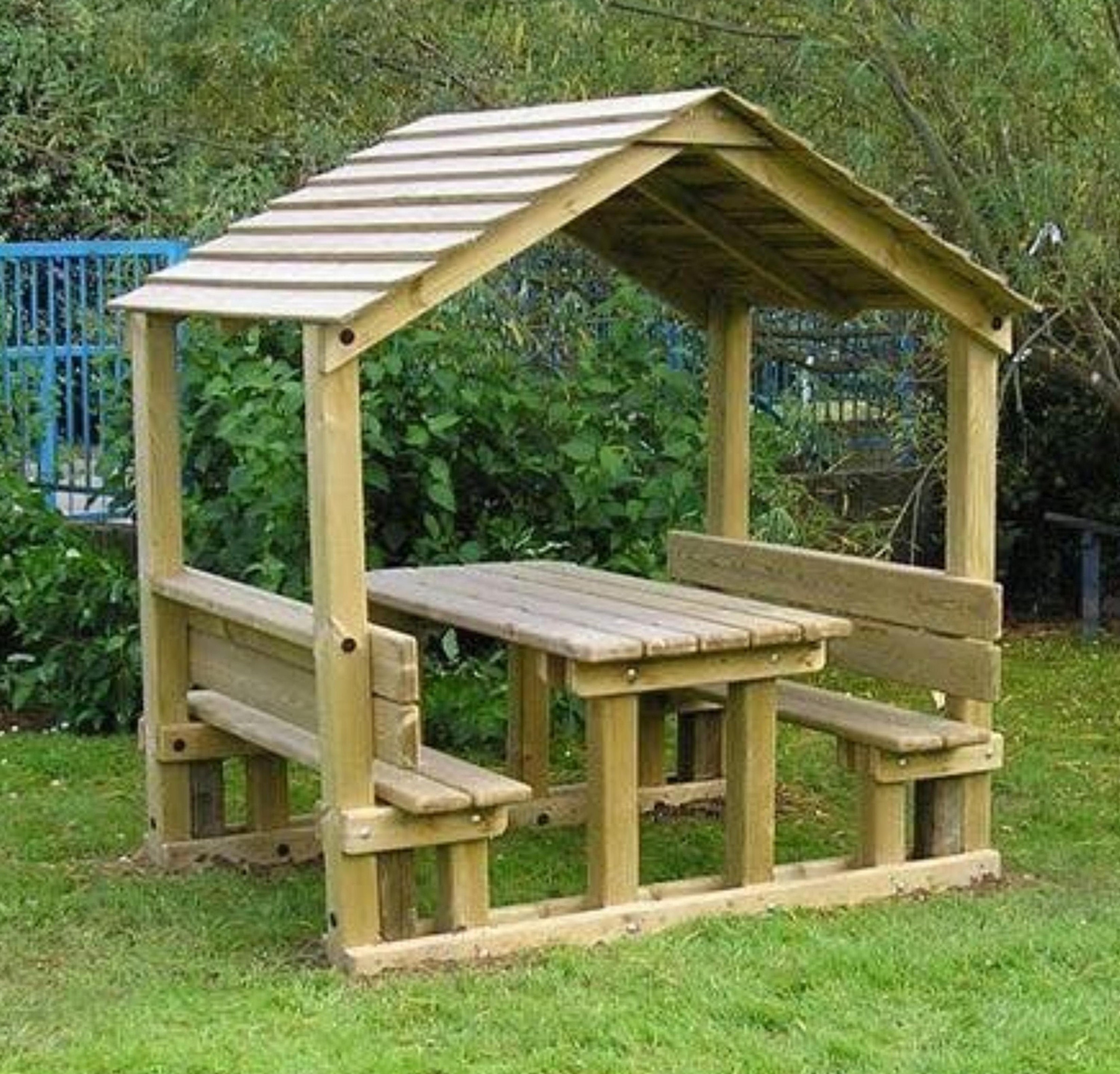 Pavilion Plan/gazeboplan/covered Picnic Table Plan/shelter Etsy