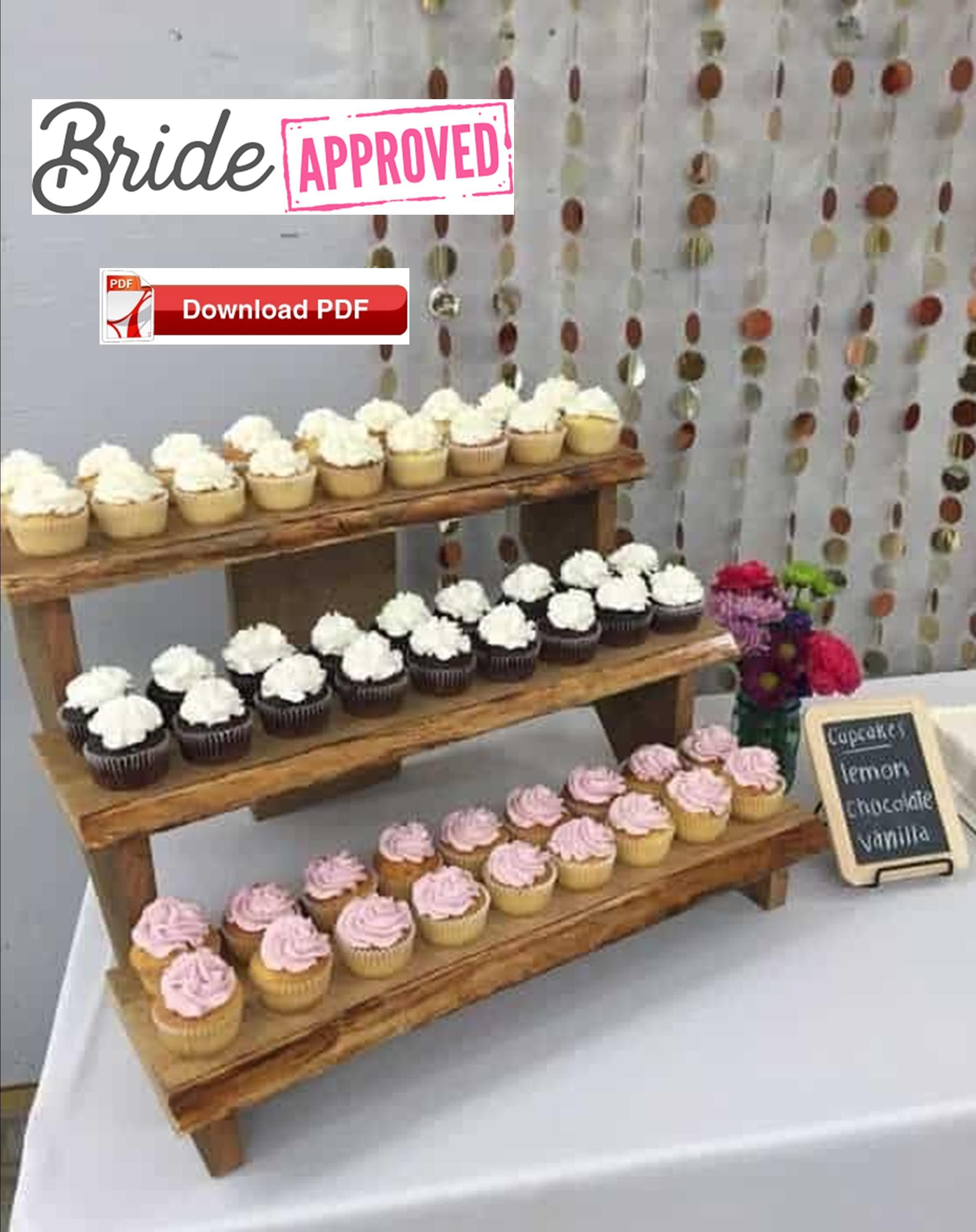 Cupcake Stand Plan/wedding Stand Plan/craft Show Display Etsy