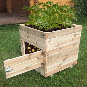 Organic Potato Planter Plan/Potato Planter Box Plan/homestead planter plan/planter plan/planter box plan/raised planter plan/wood planter image 2