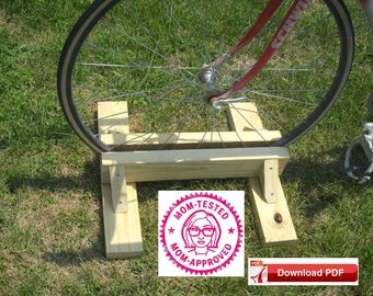 bicycle stand plan/apartment bike stand plan/compact bike stand plan/bike holder plan/wood stand plan/wood pdf plan/pdf pattern/wood pattern