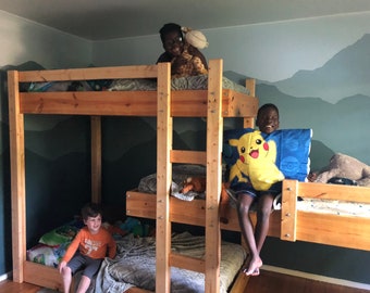 Triple bunk bed blueprints deals
